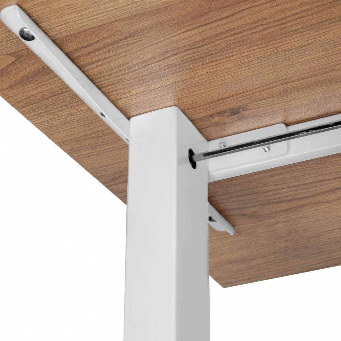 Регулируемый стол AdapDesk Smart 1 Motor 18мм Golden Wood, Snow White, фото 6