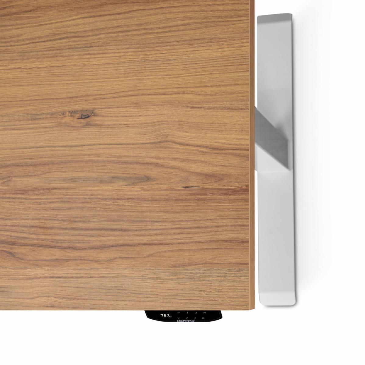 Регулируемый стол AdapDesk Smart 1 Motor 18мм Golden Wood, Snow White, фото 4