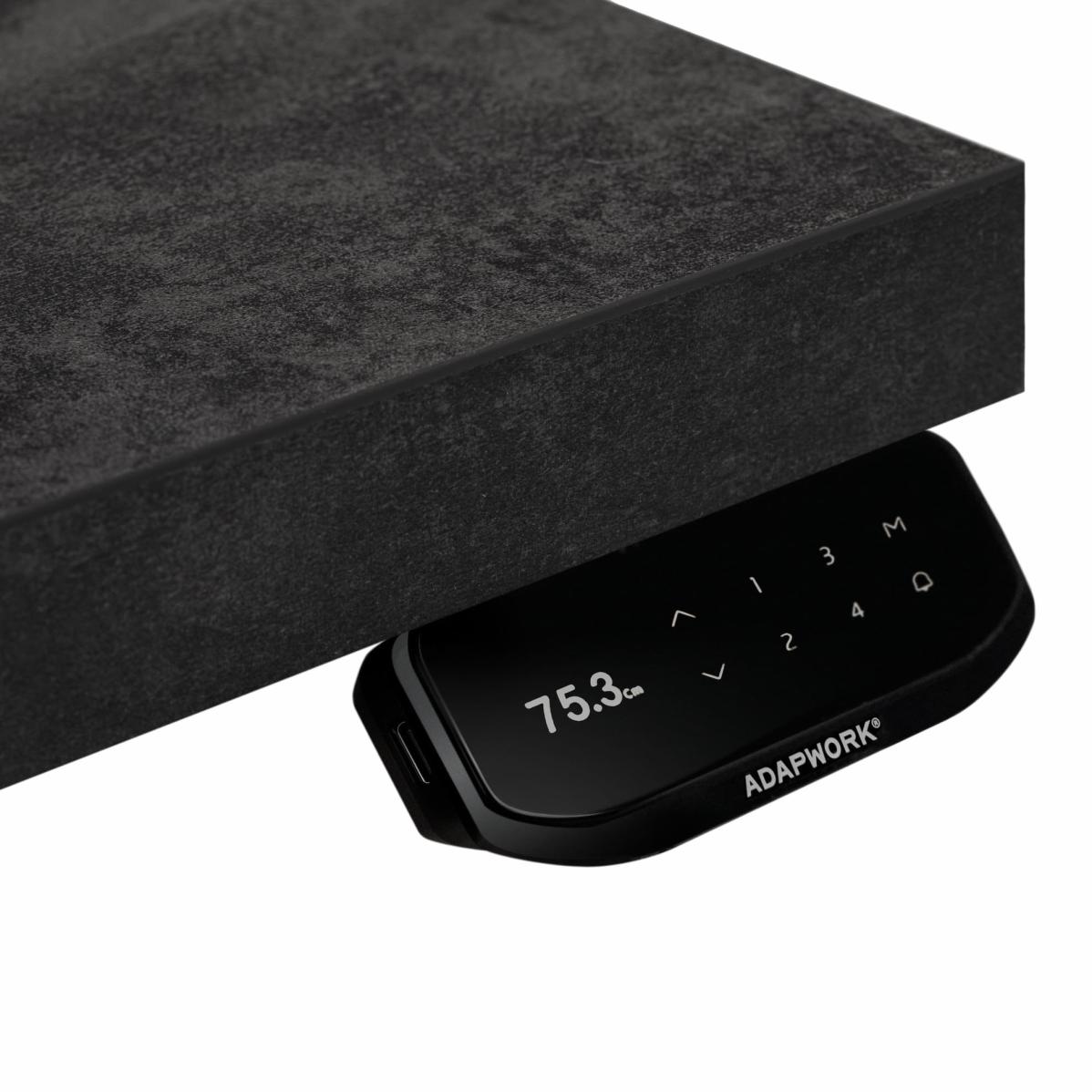 Регулируемый стол AdapDesk Smart 4L 2 Motor 36 мм Carbon Black, Snow White, фото 2