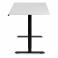 Регульований стіл AdapDesk Smart 1 Motor 18мм Crystal White, Space Black, фото 3 mini