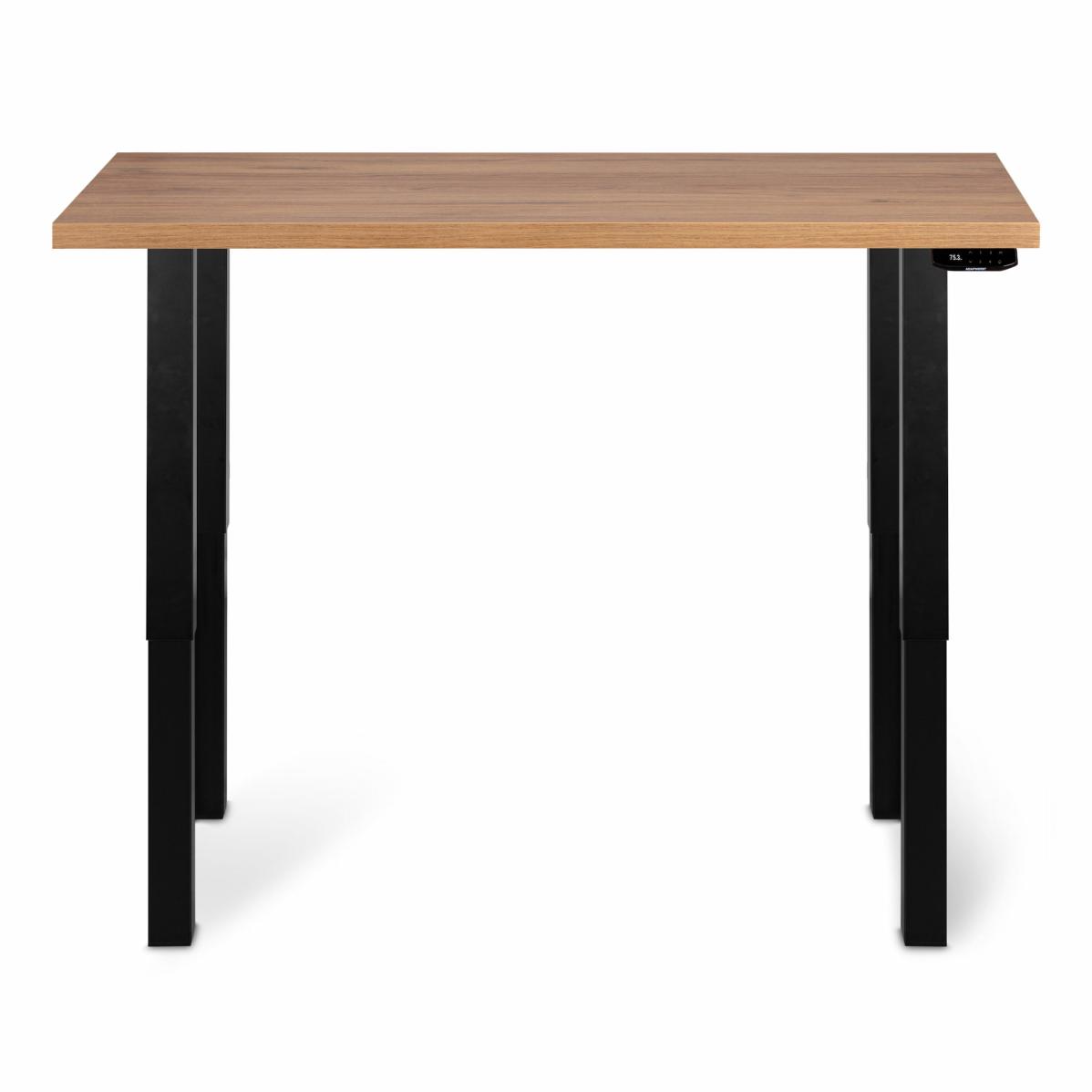 Регулируемый стол AdapDesk Smart 4L 2 Motor 36 мм Golden Wood, Space Black, фото 5