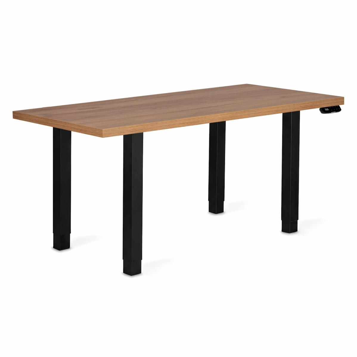 Регулируемый стол AdapDesk Smart 4L 2 Motor 36 мм Golden Wood, Space Black, фото 8