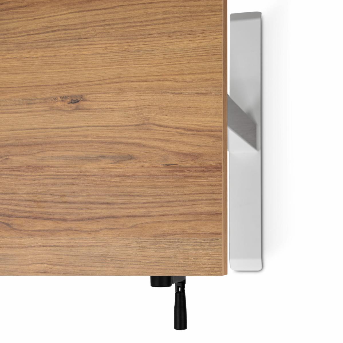 Регулируемый стол AdapDesk Smart Manual 18мм Golden Wood, Snow White, фото 4