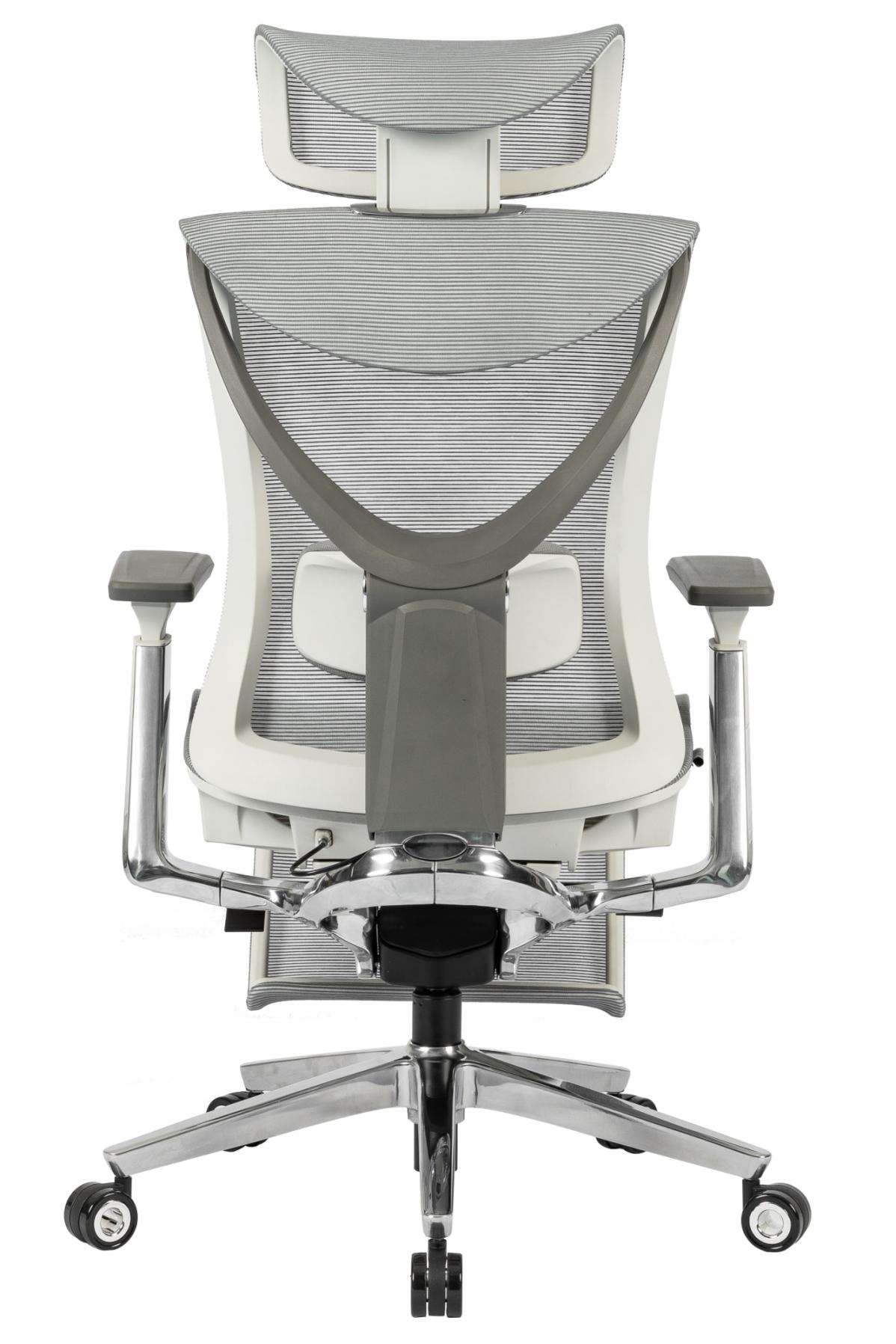 Крісло S1 Mesh Pro Max Senior ErgoChair Platinum Alpine Grey, фото 4