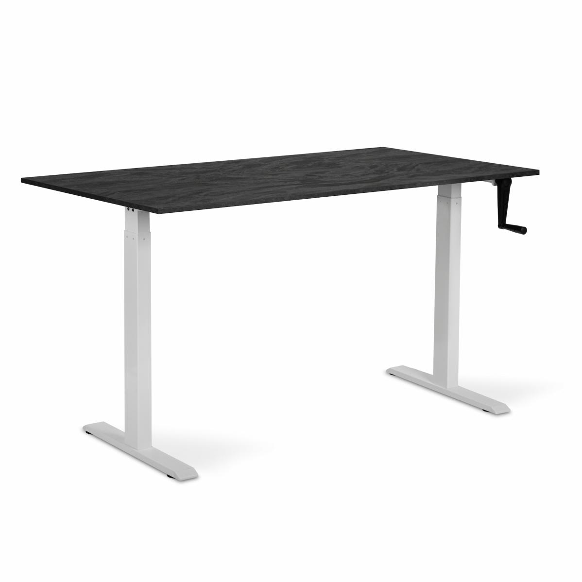 Adjustable table AdapDesk Smart Manual 18мм Carbon Black, Snow White, photo 8