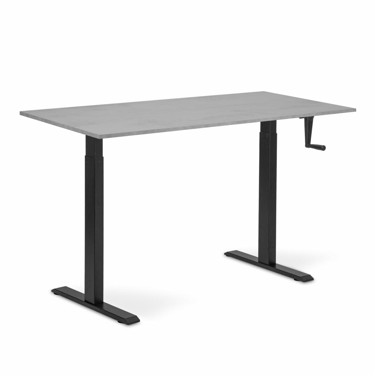 Регулируемый стол AdapDesk Smart Manual 18мм Smoky Gray, Space Black, фото 8