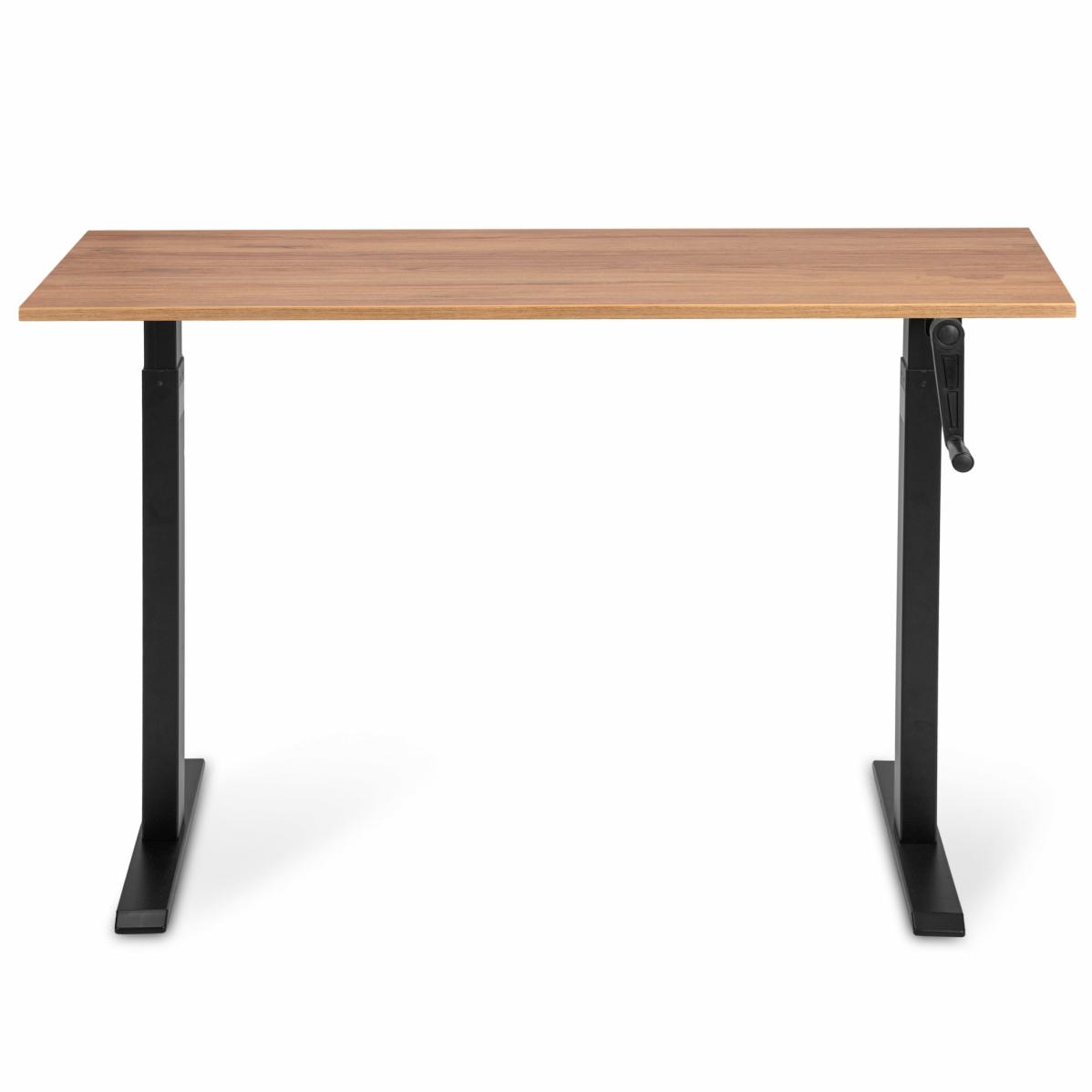 Регулируемый стол AdapDesk Smart Manual 18мм Golden Wood, Space Black, фото 1