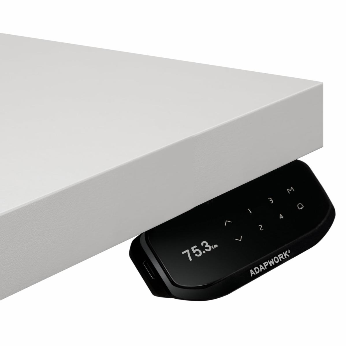 Регулируемый стол AdapDesk Smart 2 Motor Pro 36мм Crystal White, Space Black, фото 2