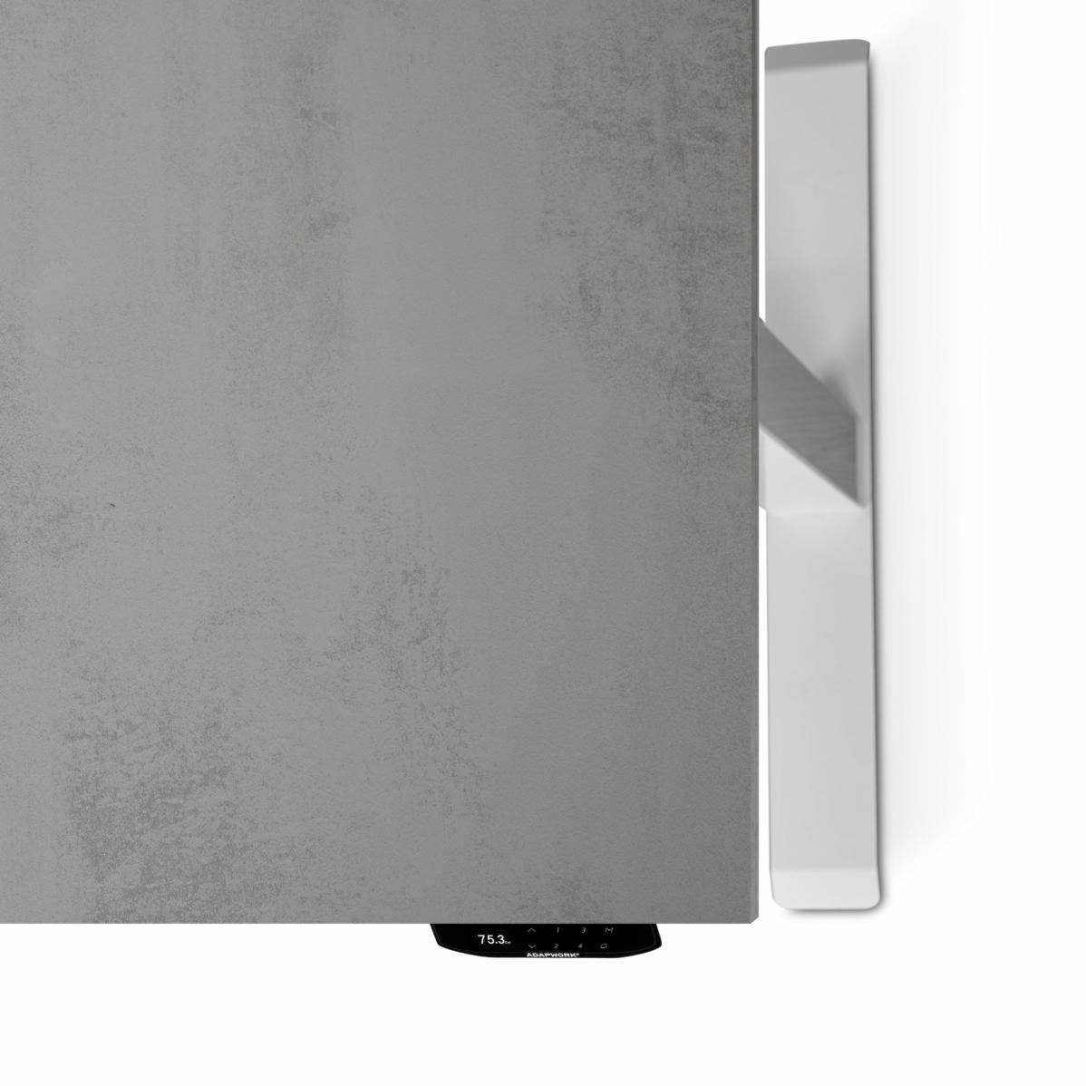 Регульований стіл AdapDesk Smart 2 Motor 18мм Smoky Gray, Snow White, фото 4