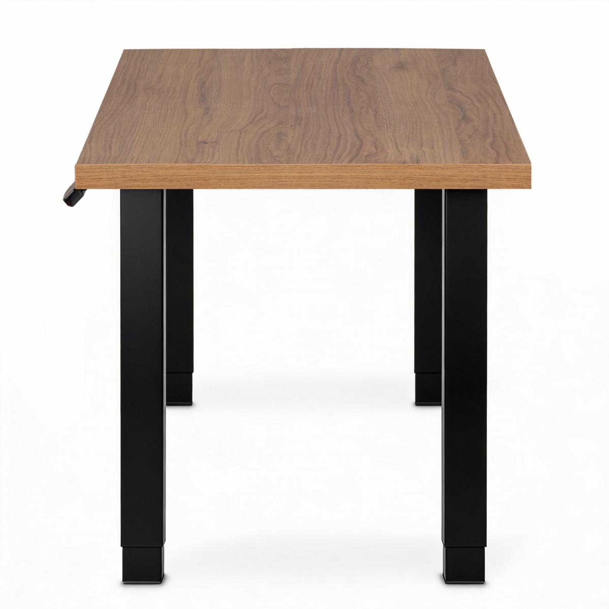 Регулируемый стол AdapDesk Smart 4L 2 Motor 36 мм Golden Wood, Space Black, фото 3