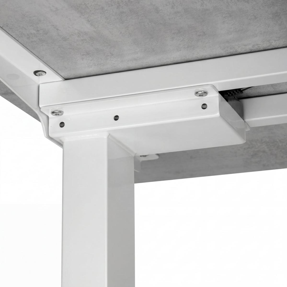 Регульований стіл AdapDesk Smart 2 Motor 18мм Smoky Gray, Snow White, фото 6