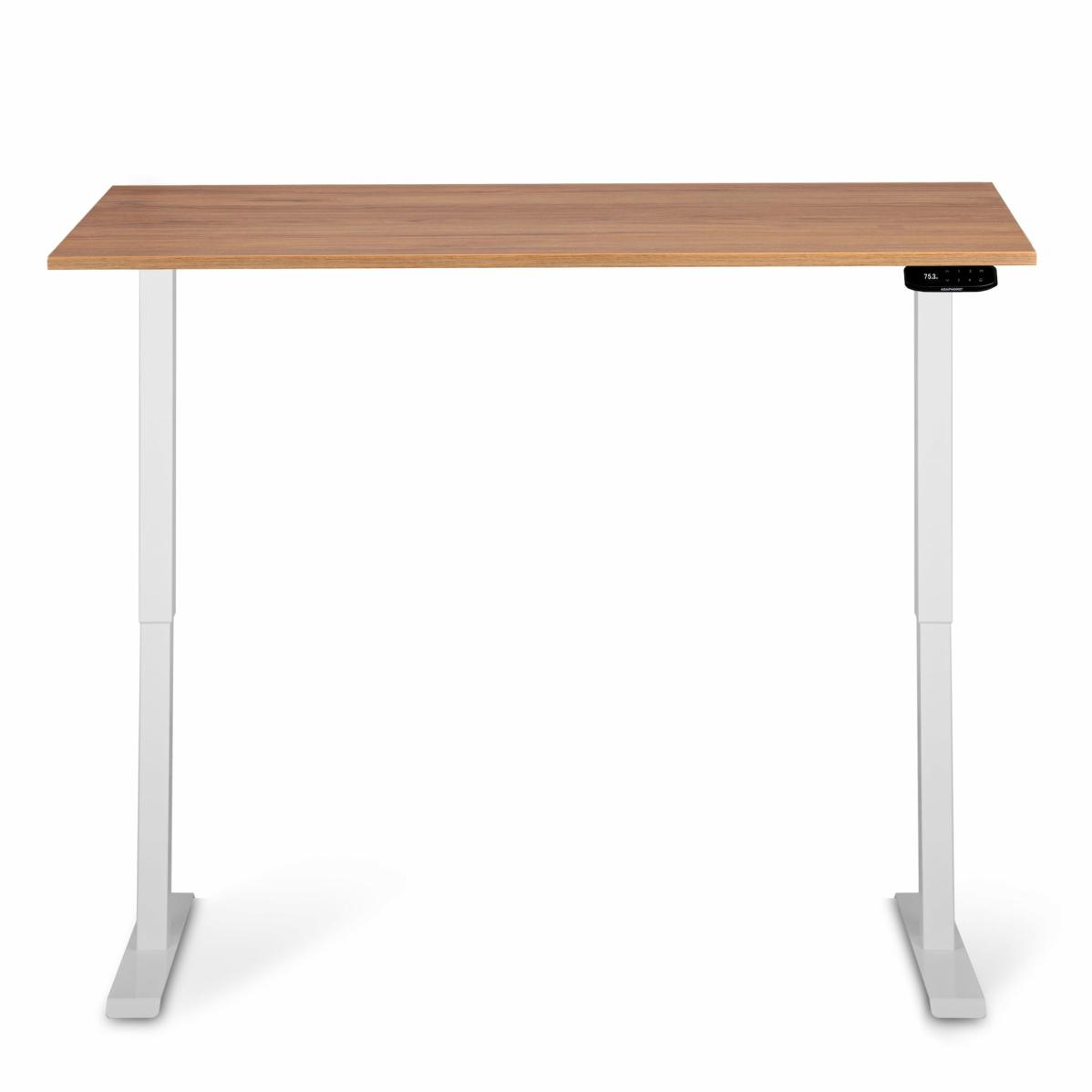 Регулируемый стол AdapDesk Smart 1 Motor 18мм Golden Wood, Snow White, фото 5