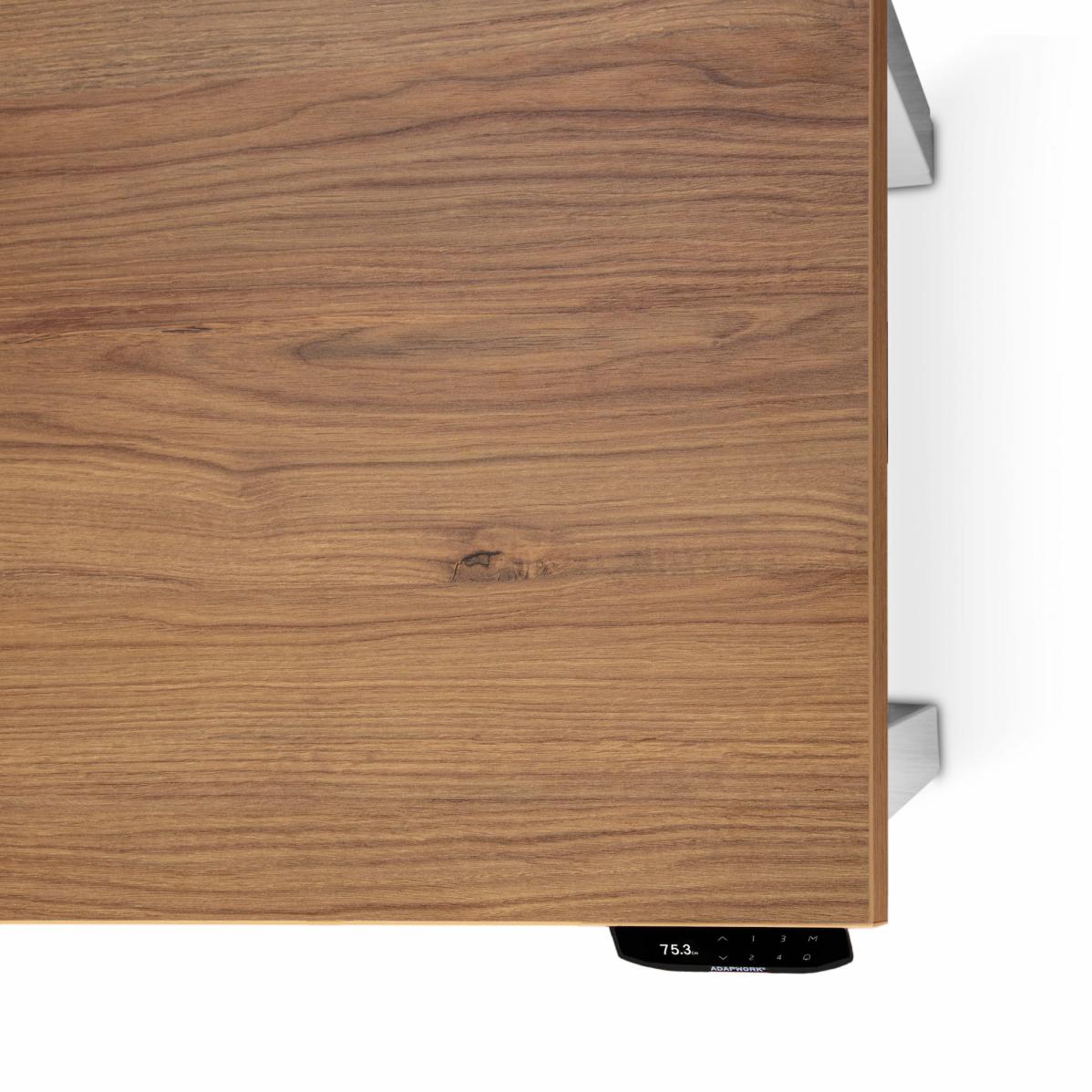 Регулируемый стол AdapDesk Smart 4L 2 Motor 36 мм Golden Wood, Snow White, фото 4