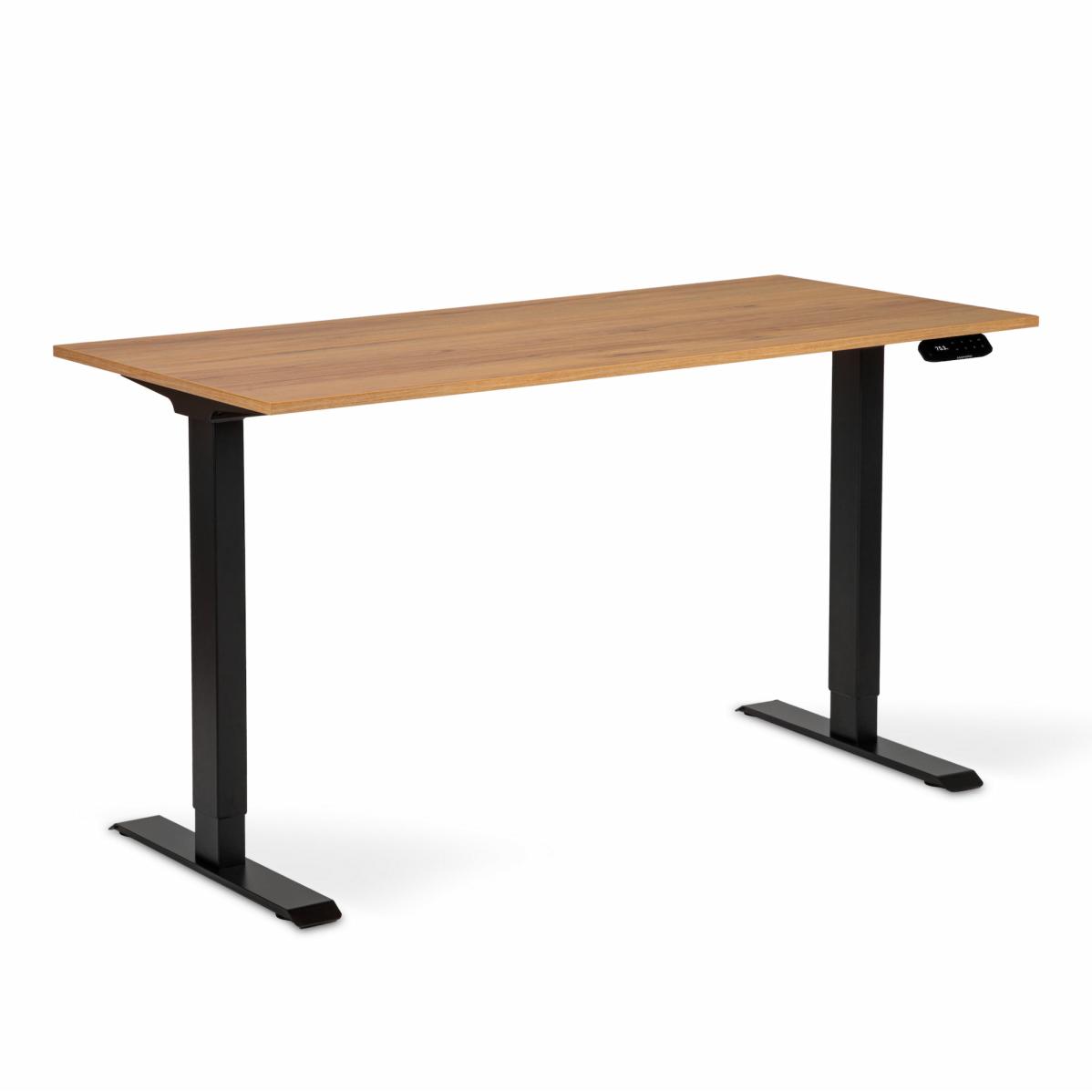 Регульований стіл AdapDesk Smart 2 Motor 18мм Golden Wood, Space Black, фото 8