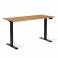 Регульований стіл AdapDesk Smart 2 Motor 18мм Golden Wood, Space Black, фото 8 mini
