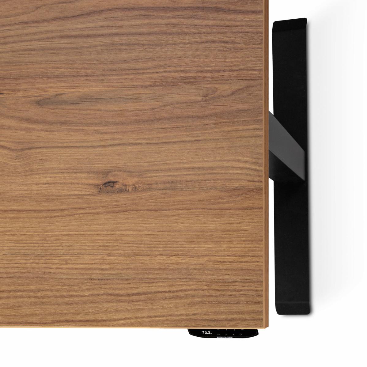 Регулируемый стол AdapDesk Smart 2 Motor Pro 36мм Golden Wood, Space Black, фото 4