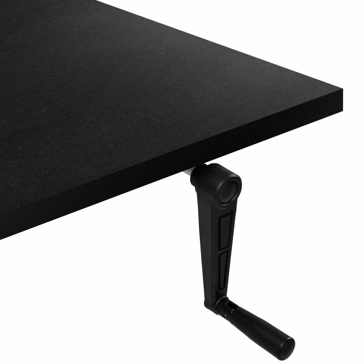 Регулируемый стол AdapDesk Smart Manual 18мм Deep Black, Space Black, фото 2
