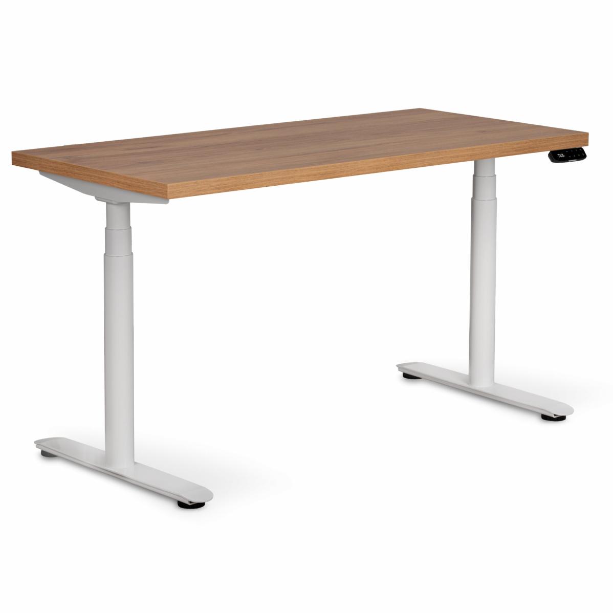 Регулируемый стол AdapDesk Smart 2 Motor Pro Speed 36мм Golden Wood, Snow White, фото 8