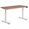 Регульований стіл AdapDesk Smart 2 Motor Pro Max 36мм Golden Wood, Snow White, фото 8 mini
