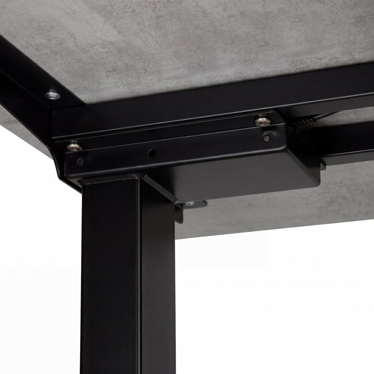 Регульований стіл AdapDesk Smart 2 Motor 18мм Smoky Gray, Space Black, фото 6