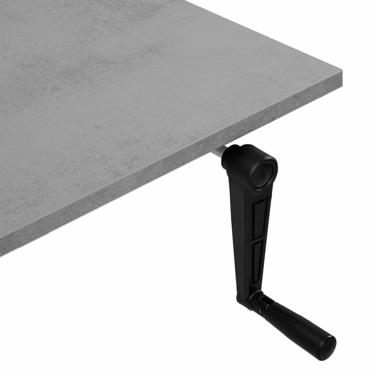 Регулируемый стол AdapDesk Smart Manual 18мм Smoky Gray, Snow White, фото 2