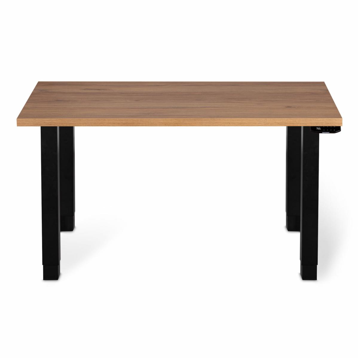 Регулируемый стол AdapDesk Smart 4L 2 Motor 36 мм Golden Wood, Space Black, фото 7