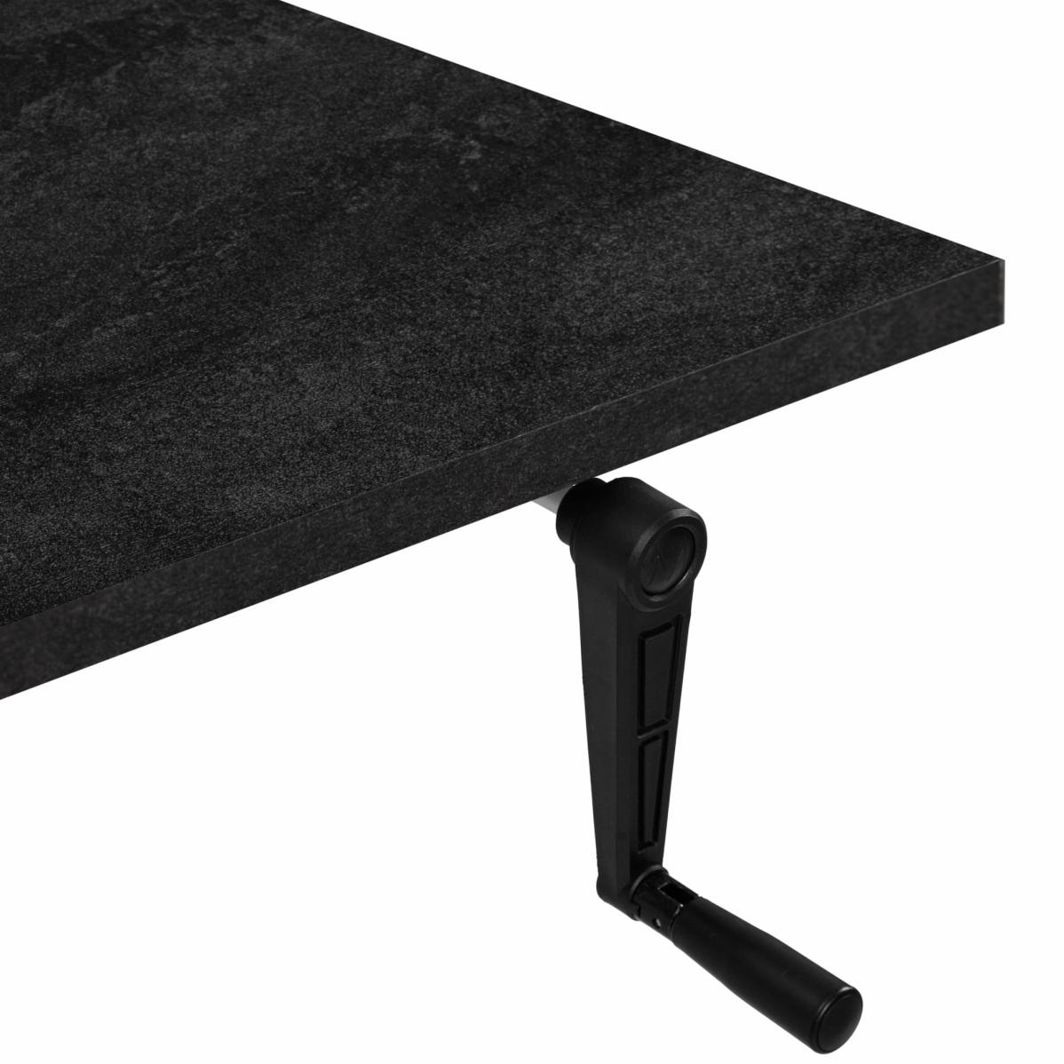 Регулируемый стол AdapDesk Smart Manual 18мм Carbon Black, Space Black, фото 2