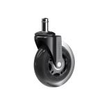 Комплект (5шт) прогумованих роликів CASTORS 65 Прозорий