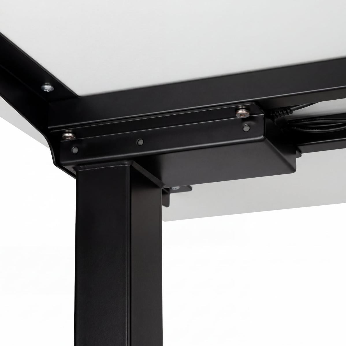 Регульований стіл AdapDesk Smart 2 Motor 18мм Crystal White, Space Black, фото 6