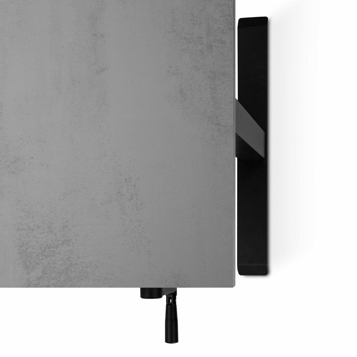 Регулируемый стол AdapDesk Smart Manual 18мм Smoky Gray, Space Black, фото 4