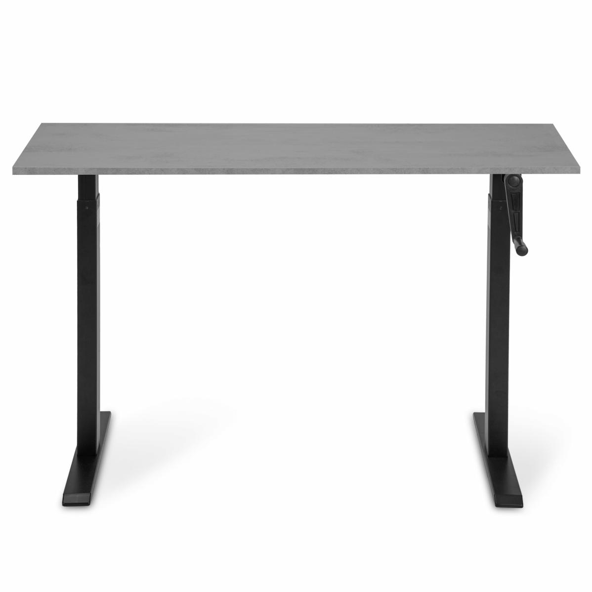 Регулируемый стол AdapDesk Smart Manual 18мм Smoky Gray, Space Black, фото 1