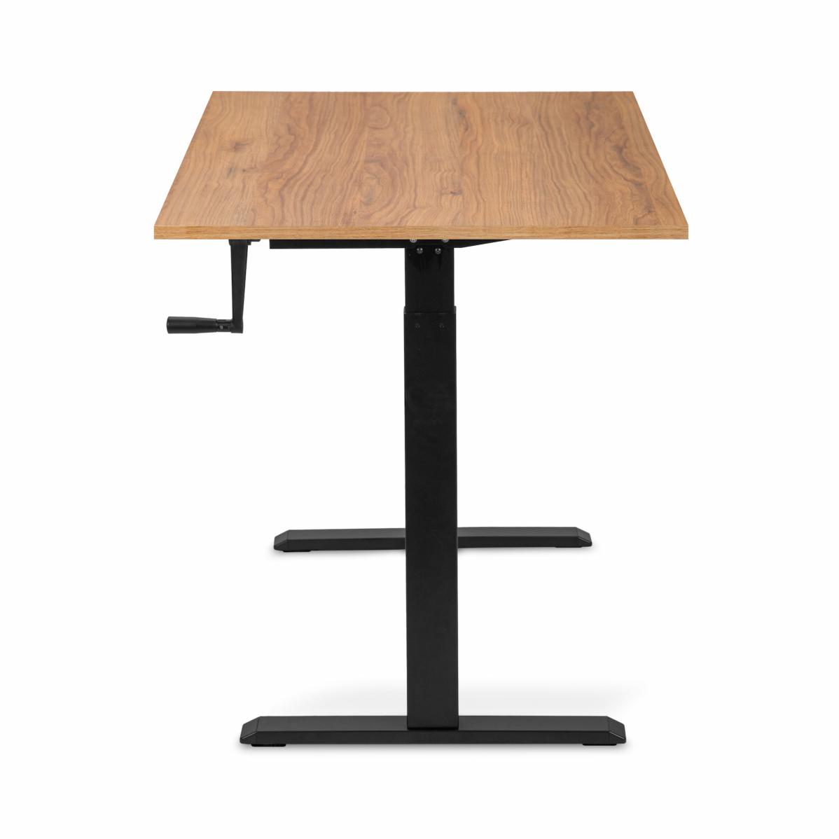 Регулируемый стол AdapDesk Smart Manual 18мм Golden Wood, Space Black, фото 3