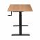 Регульований стіл AdapDesk Smart Manual 18мм Golden Wood, Space Black, фото 3 mini