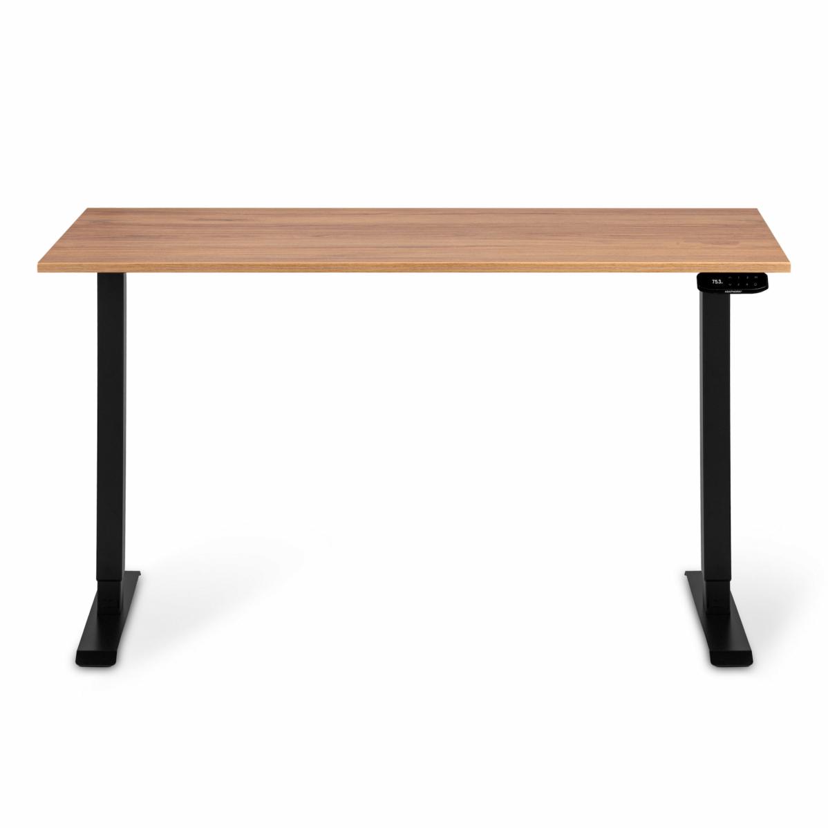 Регульований стіл AdapDesk Smart 2 Motor 18мм Golden Wood, Space Black, фото 1