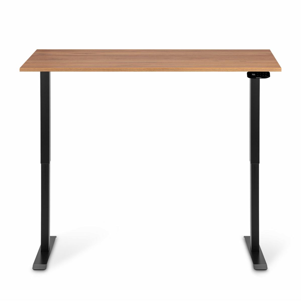 Регульований стіл AdapDesk Smart 2 Motor 18мм Golden Wood, Space Black, фото 5