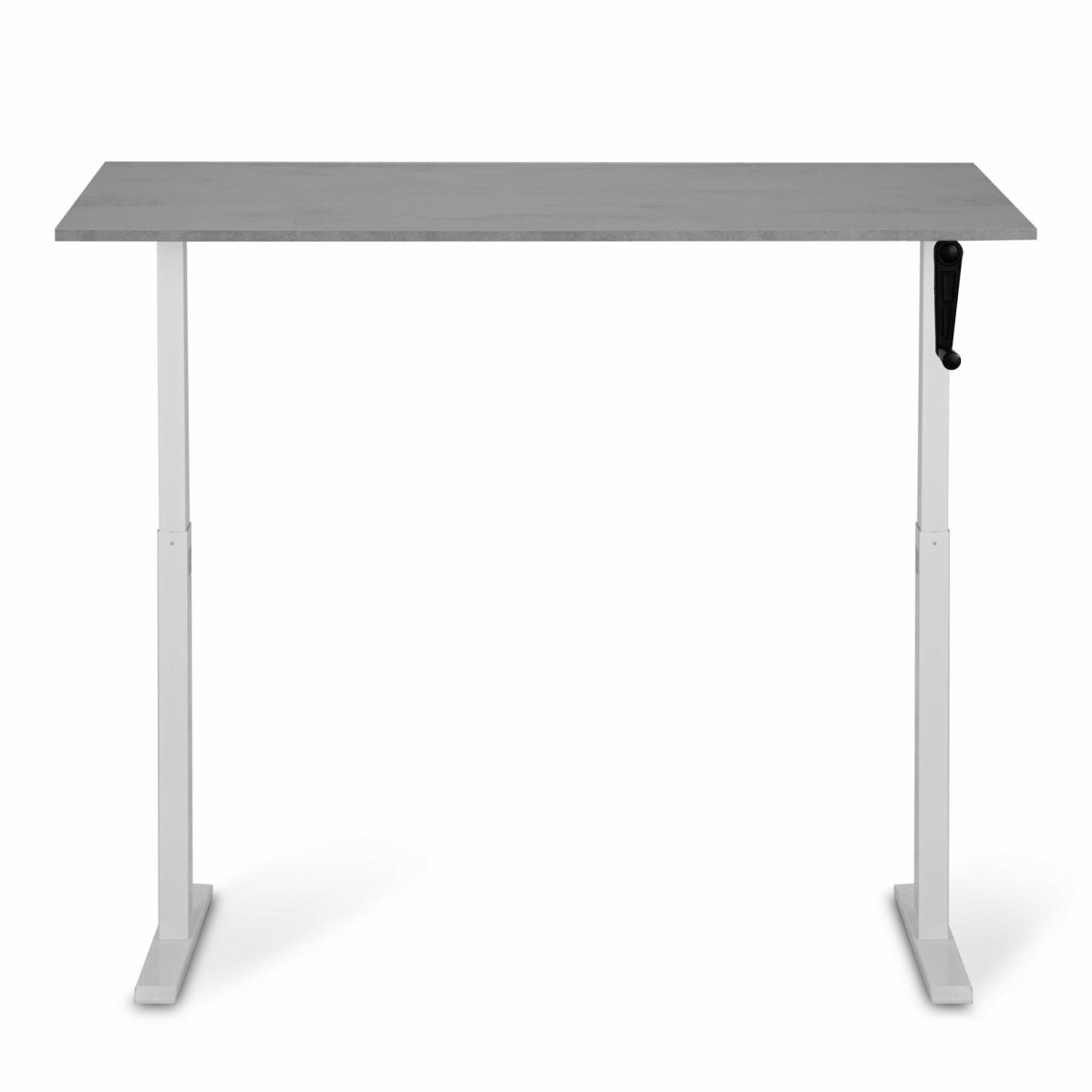 Регулируемый стол AdapDesk Smart Manual 18мм Smoky Gray, Snow White, фото 5
