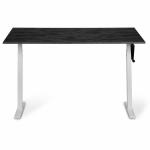 Регульований стіл AdapDesk Smart Manual 18мм Carbon Black, Snow White