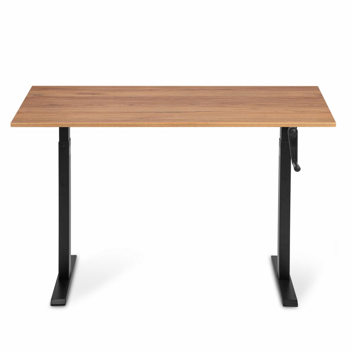 Регулируемый стол AdapDesk Smart Manual 18мм Golden Wood, Space Black, фото 7