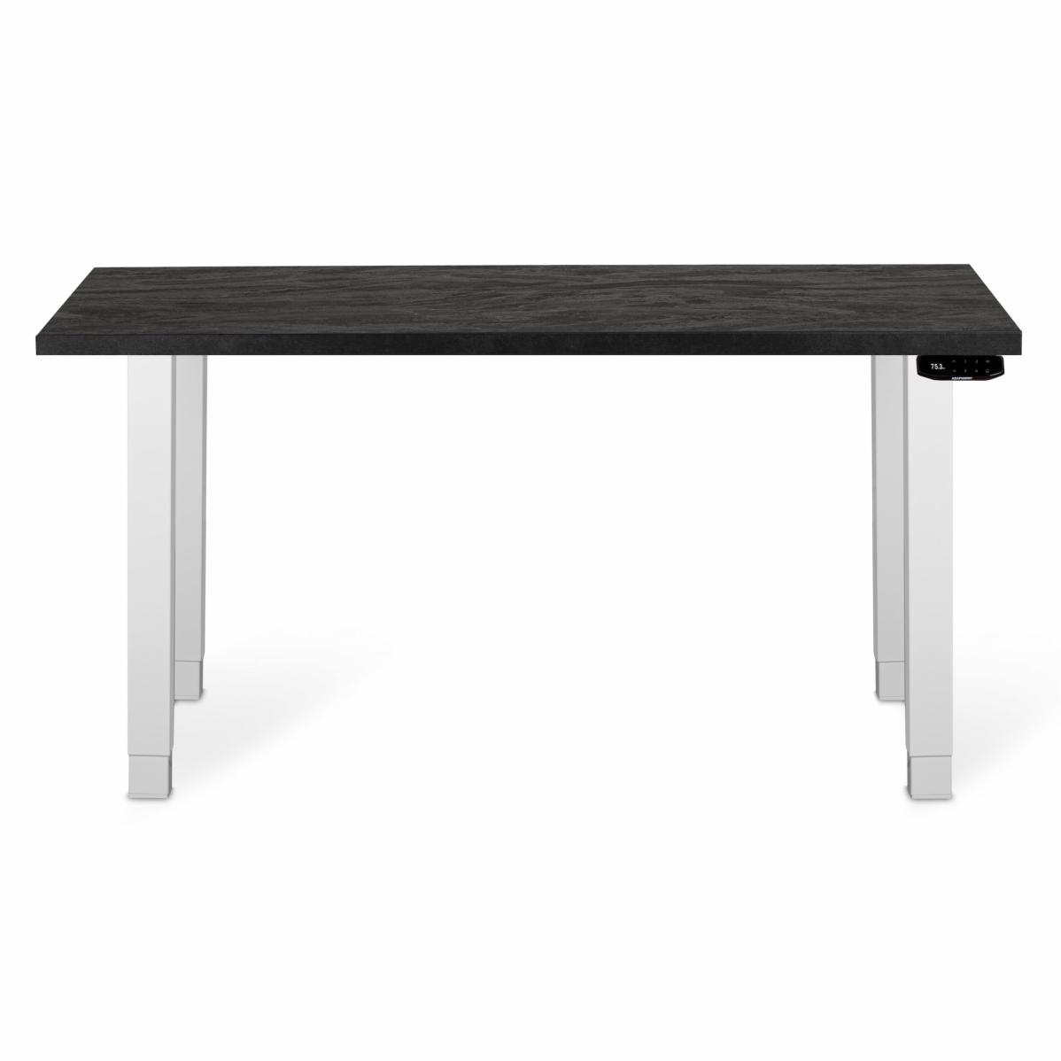 Регулируемый стол AdapDesk Smart 4L 2 Motor 36 мм Carbon Black, Snow White, фото 1