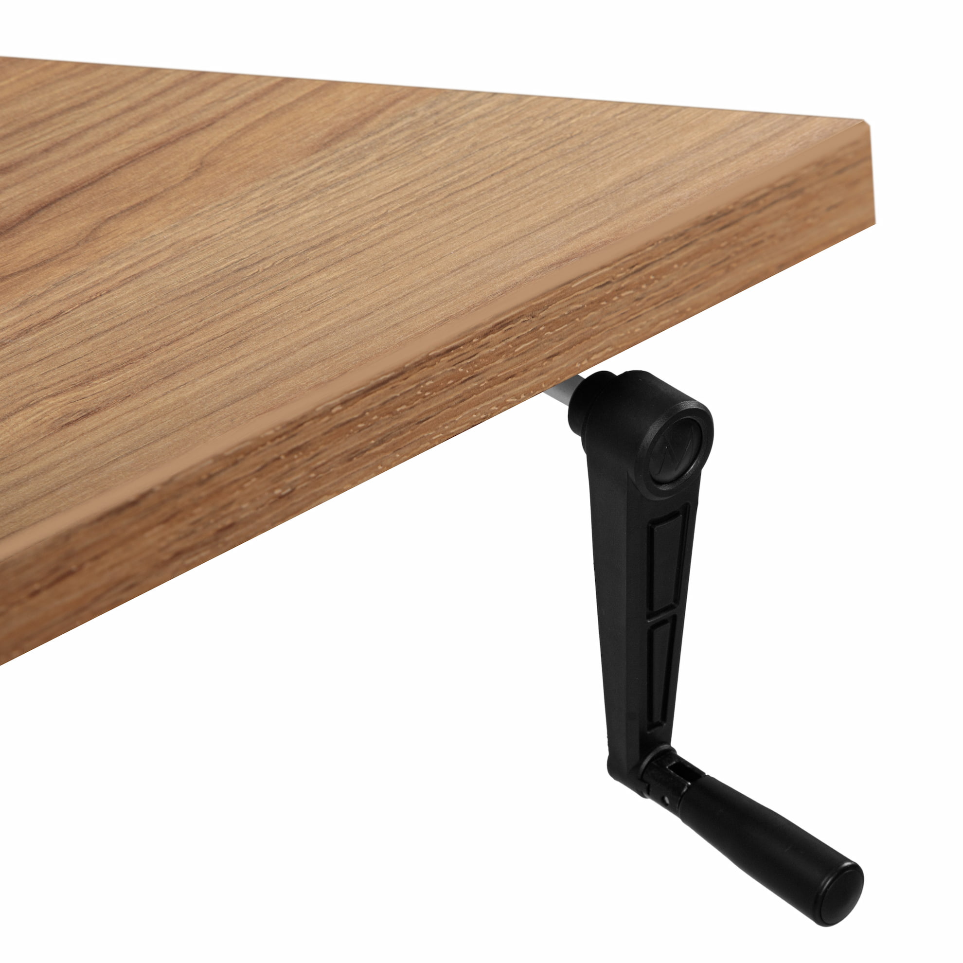 Регульований стіл AdapDesk Smart Manual 18мм Golden Wood, Space Black, фото 2