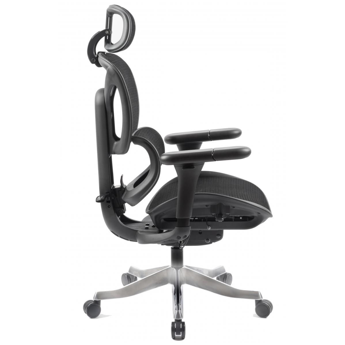 Кресло S7 Mesh Senior ErgoChair Deep Black, фото 3