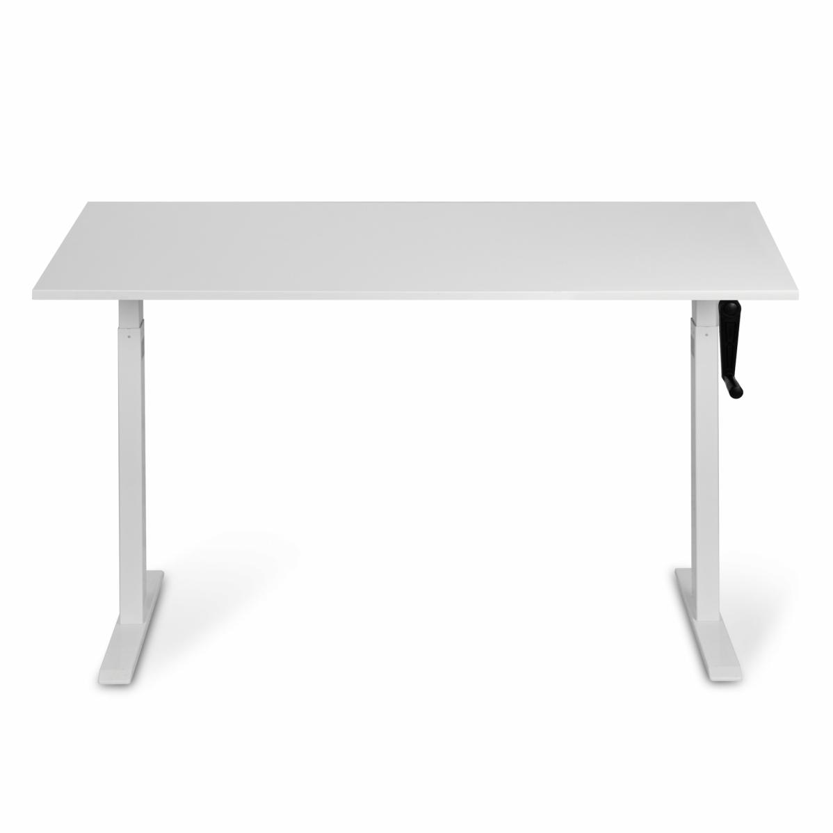 Регулируемый стол AdapDesk Smart Manual 18мм Crystal White, Snow White, фото 7