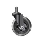 Комплект (5шт) прогумованих роликів CASTORS 75 Прозорий