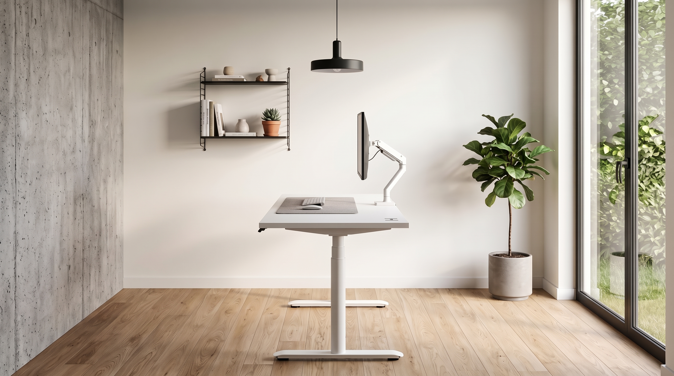 Adjustable table AdapDesk Smart 2 Motor Pro Max 36мм Crystal White, Snow White