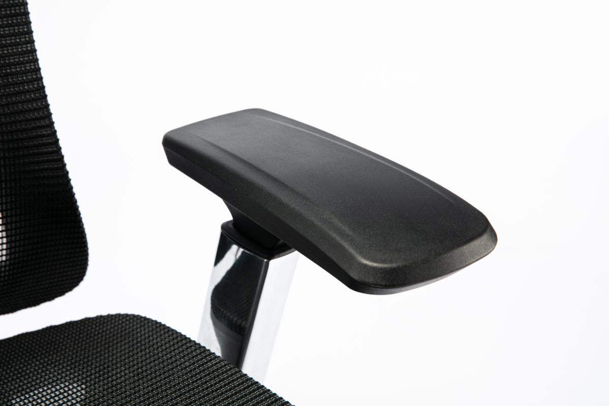 Крісло S1 Mesh Pro Max Senior ErgoChair Platinum Deep Black, фото 17