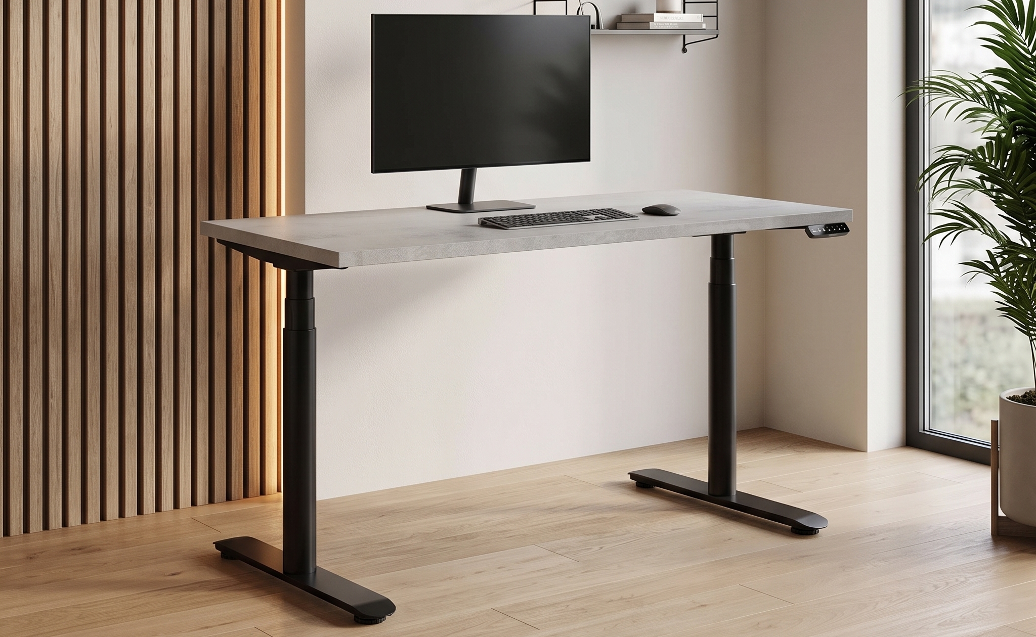 Adjustable table AdapDesk Smart 2 Motor Pro Max 36мм Smoky Gray, Space Black