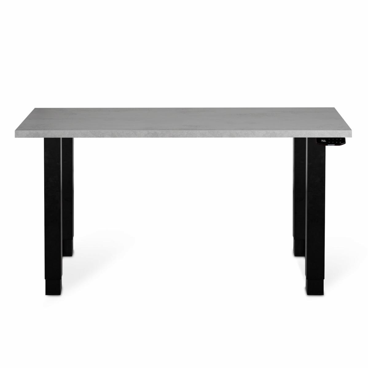 Регулируемый стол AdapDesk Smart 4L 2 Motor 36 мм Smoky Gray, Space Black, фото 1