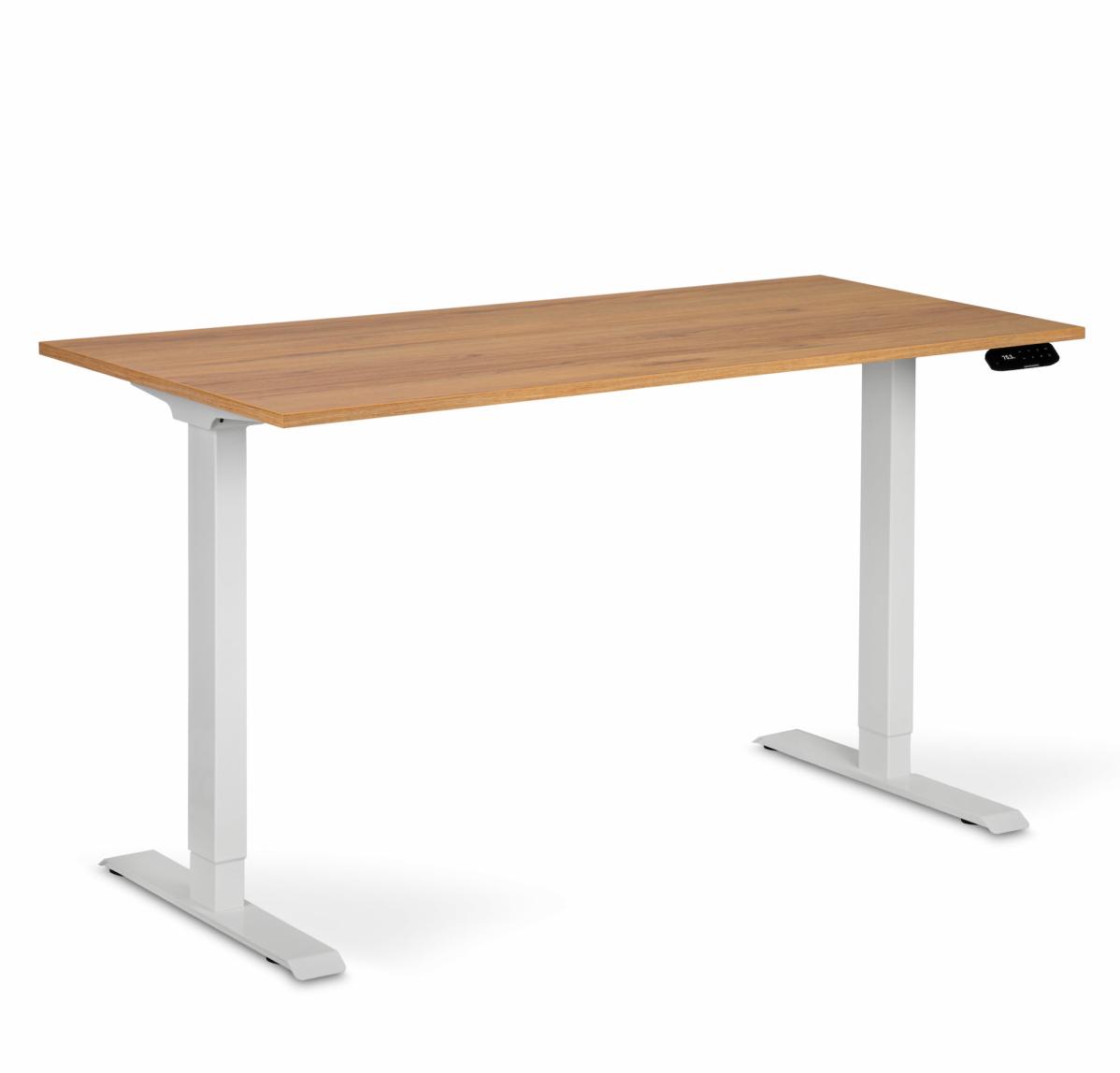 Регульований стіл AdapDesk Smart 2 Motor 18мм Golden Wood, Snow White, фото 8
