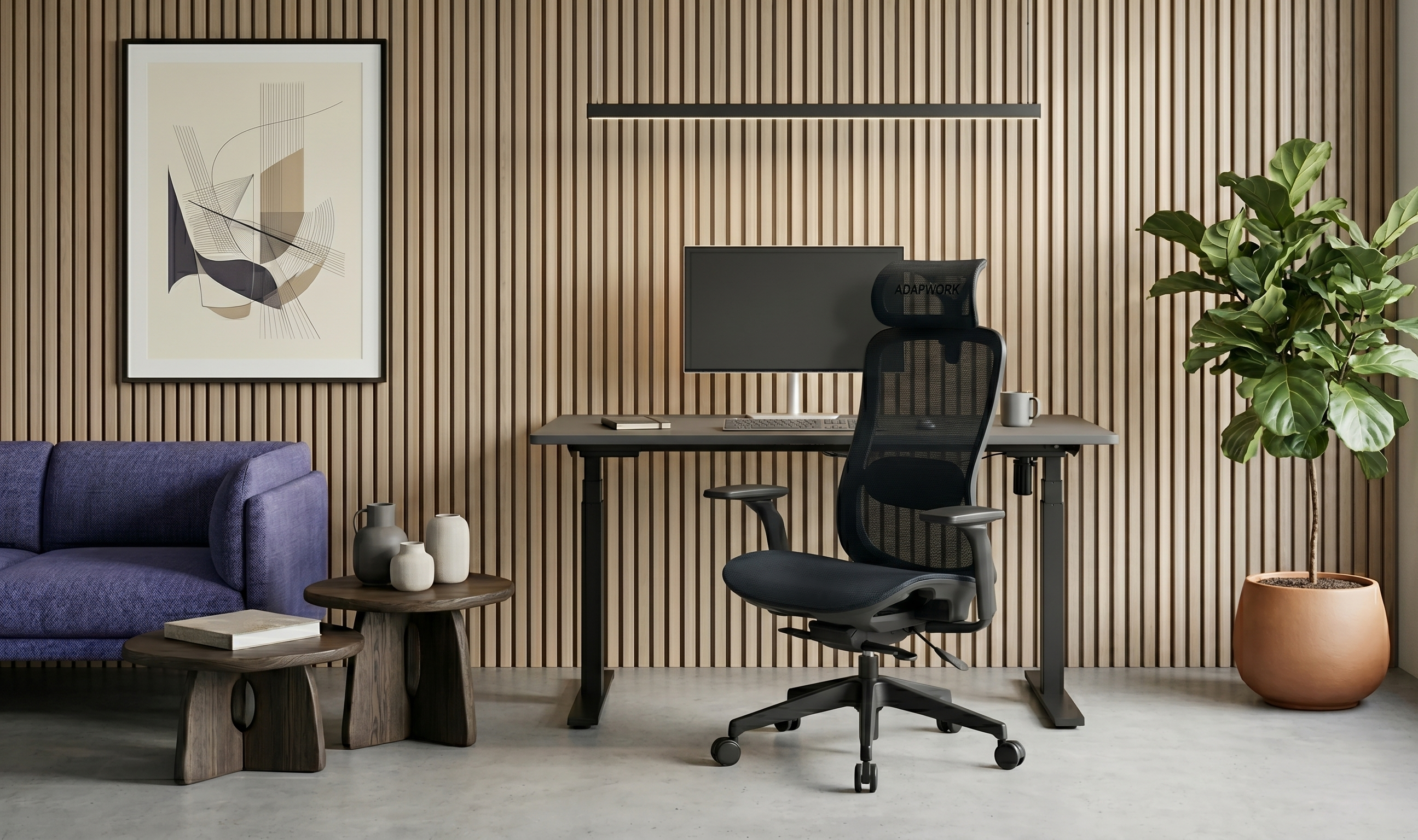 Кресло M4 Mesh Middle Ergochair Deep Black