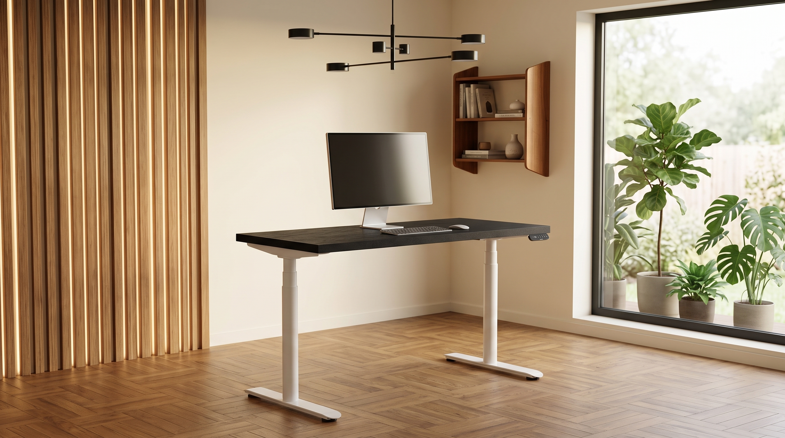 Регульований стіл AdapDesk Smart 2 Motor Pro Speed 36мм Carbon Black, Snow White